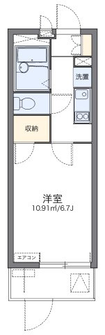 レオパレスソレイユ　箕面の間取り