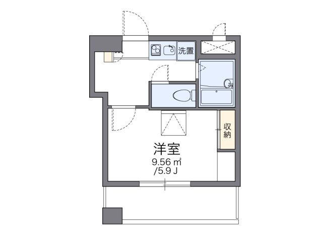 レオパレスアストラーレ茶屋町東の間取り