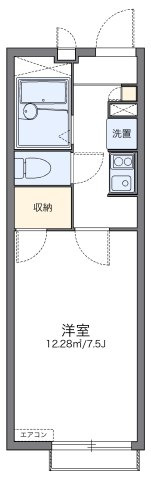 レオパレスＫｏｓｕｃａ　０９の間取り|代表的な間取のため実際の間取とは異なる場合があります