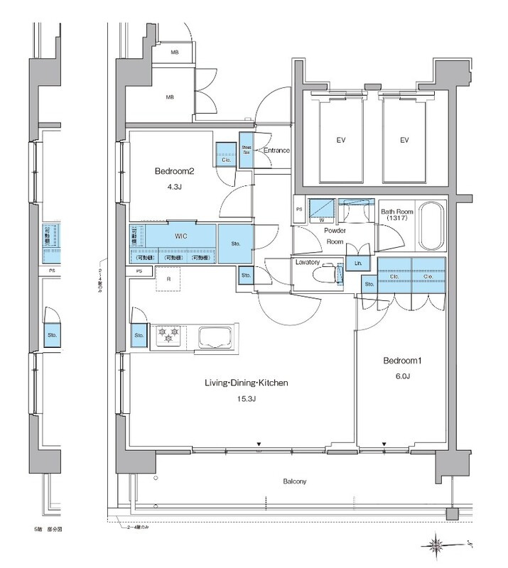 新宿区高田馬場３丁目の賃貸マンションの間取り