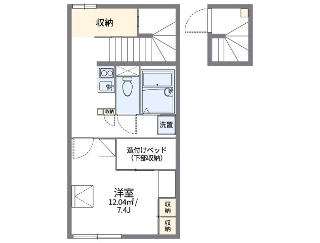 レオパレスサンモールⅡの間取り