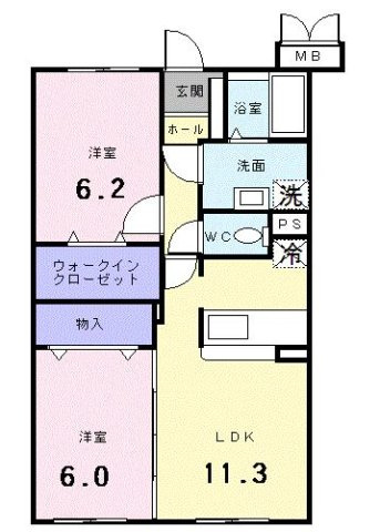 ベルメゾンの間取り