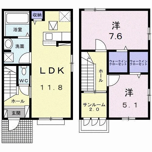 Ｋ’Ｓ　Ⅰの間取り