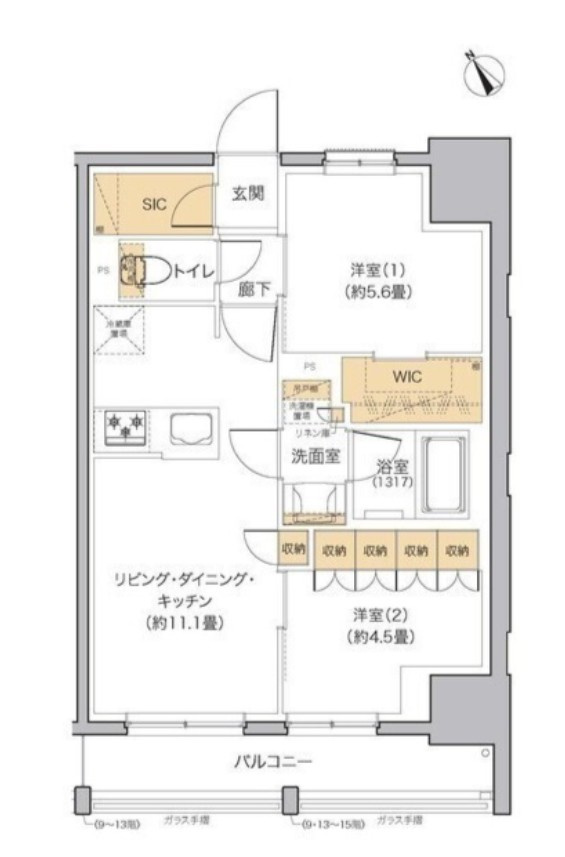 北区田端新町２丁目の賃貸マンションの間取り