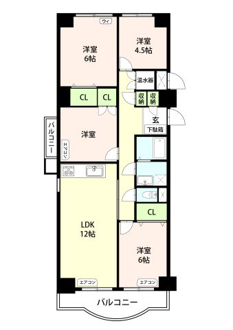 名古屋市中川区山王２丁目の賃貸マンションの間取り|名古屋で一番初期費用の安い賃貸専門の不動産会社です(^^)