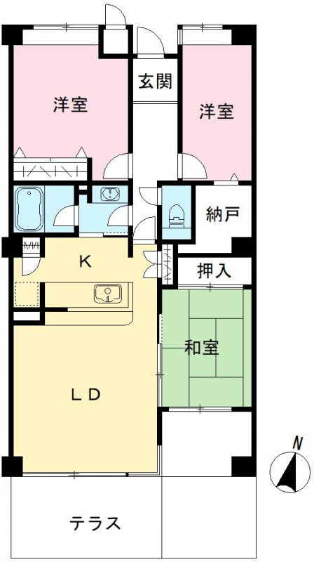 西神糀台ミオの間取り|現況を優先致します。