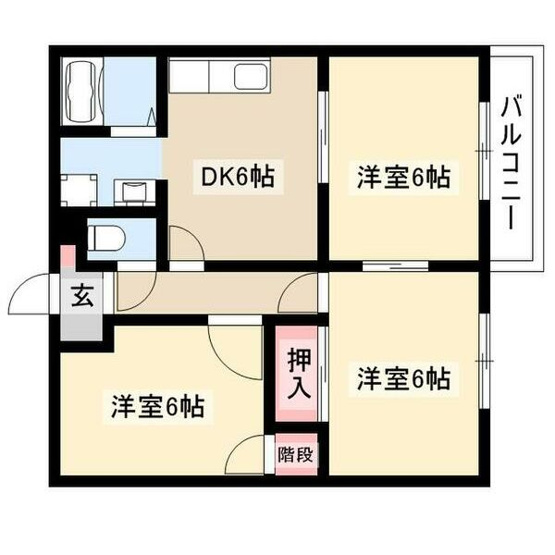 【間取り】 | コーポ永楽