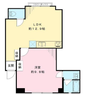 【間取り】 | 田園調布2丁目賃貸1LDK
