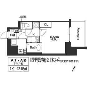 エスリード神戸三宮の間取り