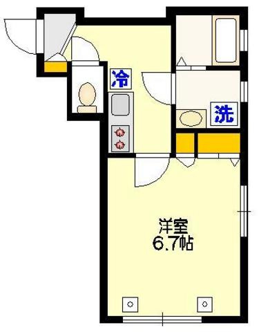 クレールシャンブルの間取り|★南東角部屋２面窓★