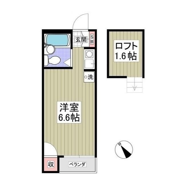 アップルハウス三ツ沢南町の間取り