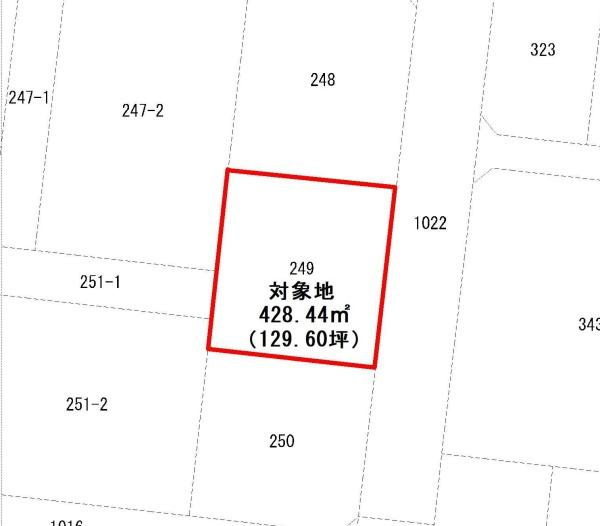 大在北一丁目　土地の土地図|※図面と現況が異なる場合は現況を優先させていただきます。