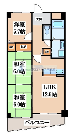 【間取り】 | 美杜里ハイムⅡ号館