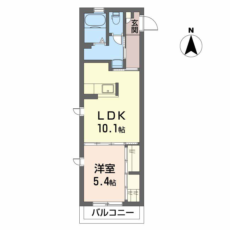 リブメゾン南方の区画図