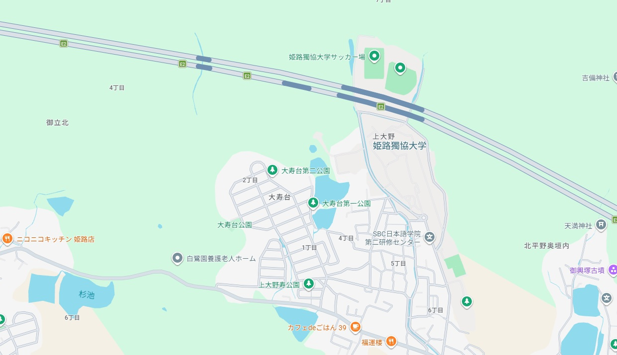 姫路市大寿台2丁目　　中古戸建の地図