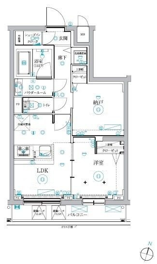 RELUXIA氷川台の間取り|間取りです。