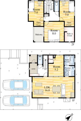 門司区下馬寄5号地Dの間取り