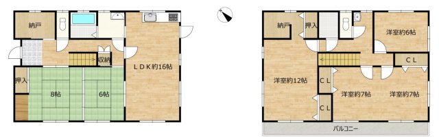 【間取り】 | 川島町出丸中郷　中古戸建