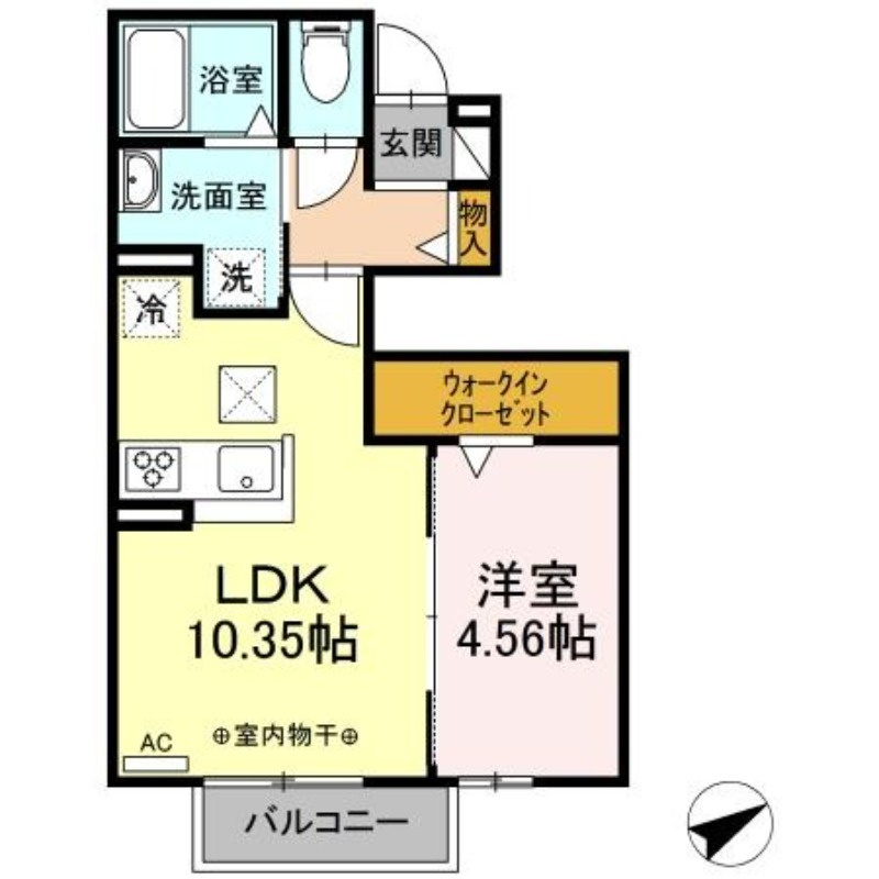 Ｄ－ｒｏｏｍ光ヶ丘の間取り