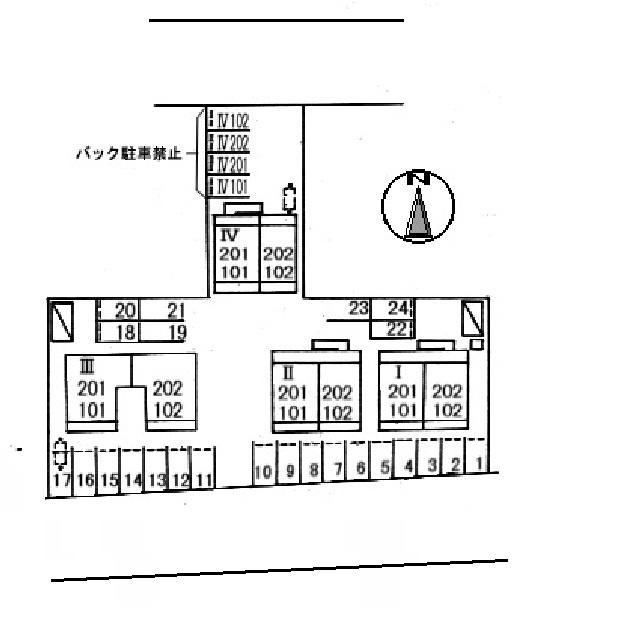 フレグランス・マリー Ⅳ棟の区画図