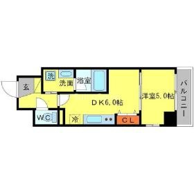 BRAVI南堀江の間取り