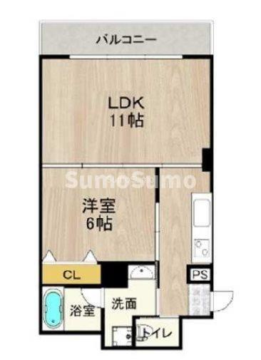 CITY SPIRE難波WESTⅡ(HERMI TAGE NAMBA WEST)の間取り