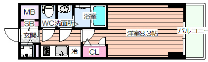 【間取り】 | スワンズシティ大手前ソレイユ