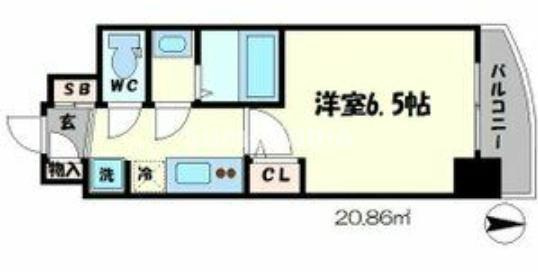 SERENiTE谷四の間取り