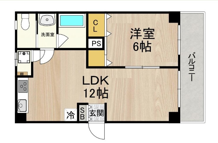 CITY SPIRE立売堀の間取り
