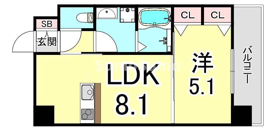 グランメール岡本の間取り