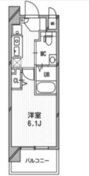 大阪市西区川口１丁目の賃貸マンションの間取り
