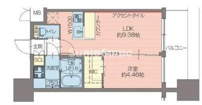 プレジオ難波EUROの間取り
