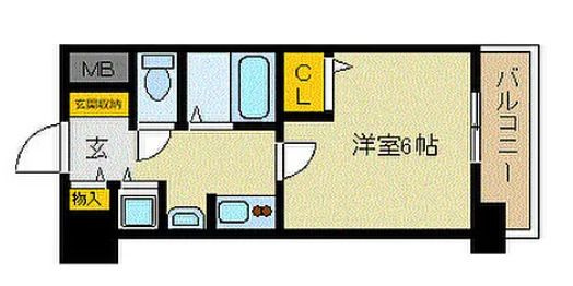 プレサンス東本町の間取り