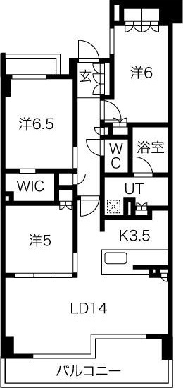 ザ・パークハウス住吉川の間取り