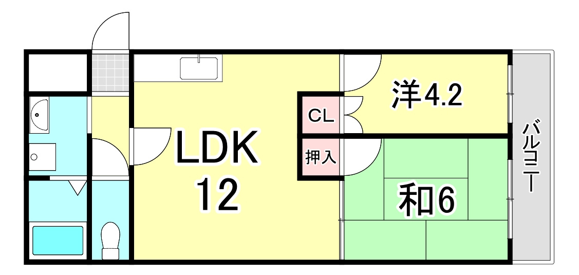 フェリエ甲子園の間取り