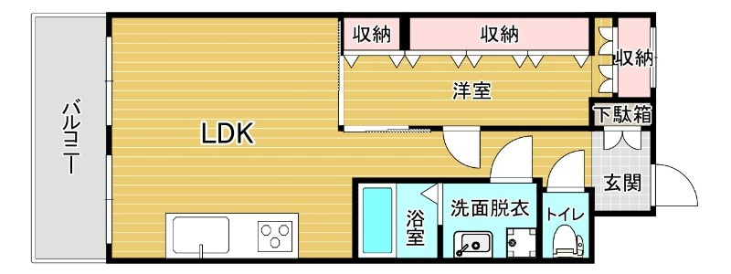 東峰マンション博多駅東の間取り