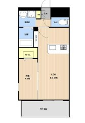 KL TOJIN EASTの間取り