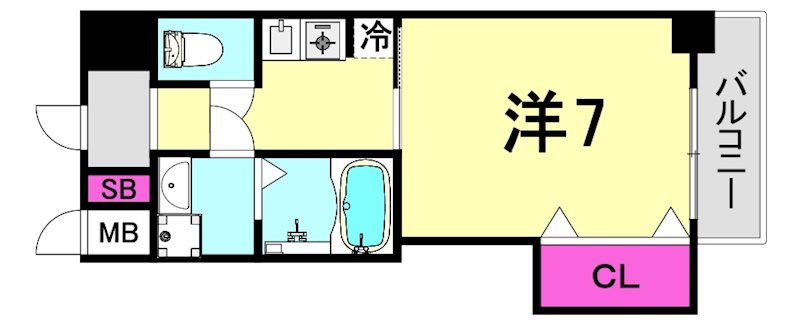 エレナ西宮北口の間取り