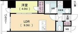 ルネフラッツ松屋町駅前の間取り
