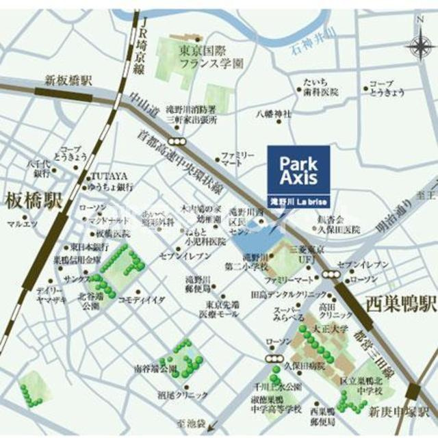 パークアクシス滝野川ラ　ブリーズ【おとり物件なし】#学生・社会人にオススメ！の地図