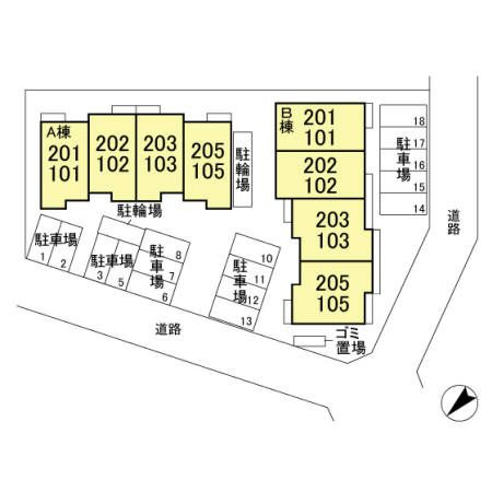 PetitReposer　Aの区画図