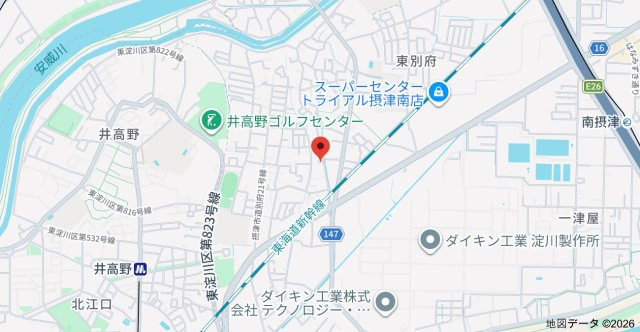 クリエオーレ別府の地図