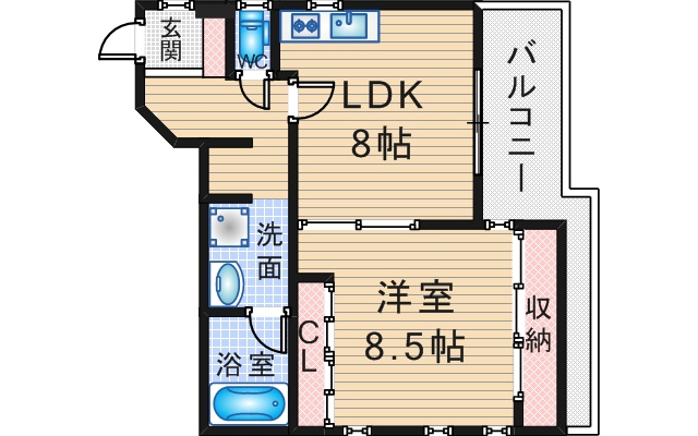 メゾンヴェールの間取り