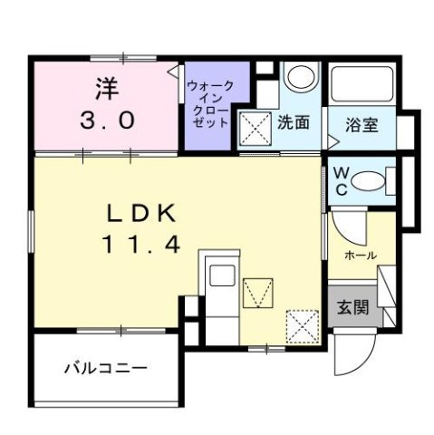【間取り】 | ラ　ルミエール　メゾンⅧ