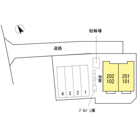 リサイア稲田の区画図