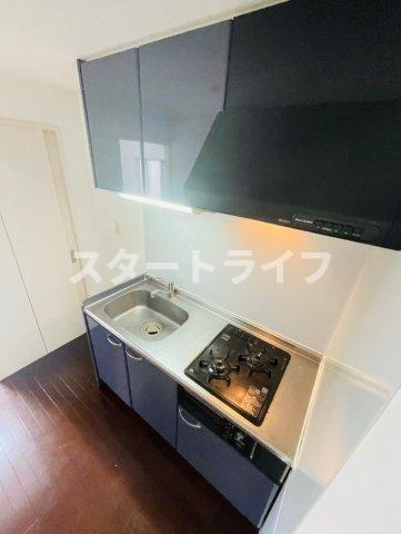 大阪市東淀川区東中島２丁目の賃貸マンションのキッチン