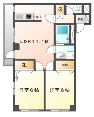 アメニティプレイスの間取り|間取りです。