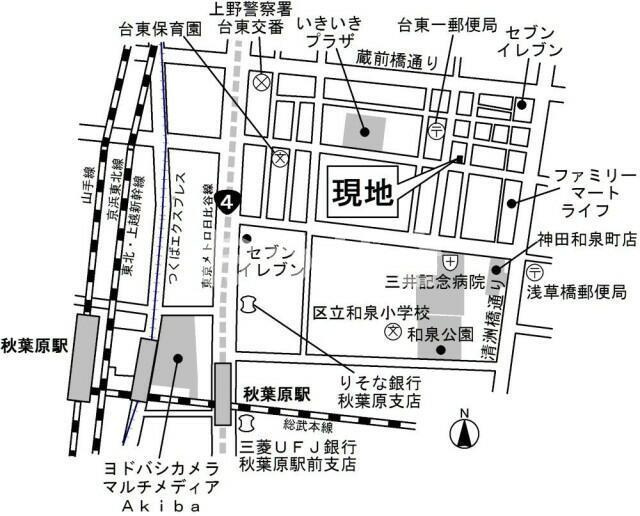 プラム二長町の地図