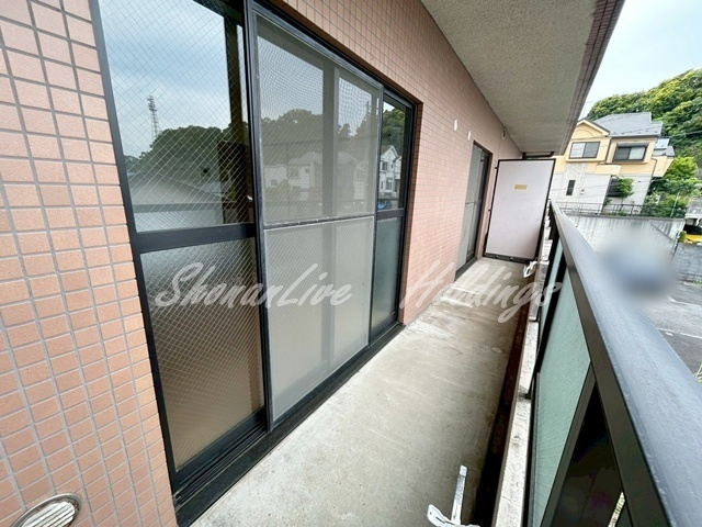 鎌倉市岩瀬の賃貸マンションのバルコニー
