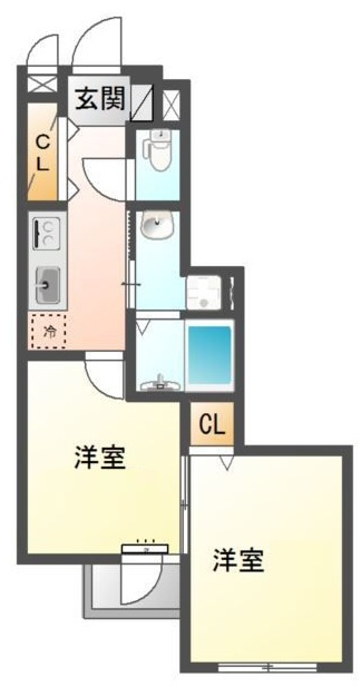 コンフォール日吉の間取り|間取りです。